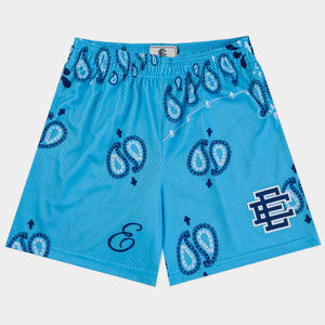 Pantalones Cortos Deportivos Básicos de Verano para Hombre, Nueva Moda, 5 Pulgadas de Entrepierna, Estampado por Transferencia Térmica, Malla de Baloncesto Personalizada, 100% Poliéster de Secado Rápido - Product Image 5