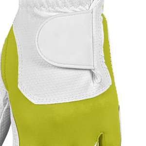 Guantes de Golf de Piel de Oveja para Hombre, Blancos y Verde Lima, Transpirables, Antideslizantes, Suaves, Elásticos y Ligeros - Product Image 4