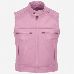Comfortable Breathable Winter Warm Men Leather Vest Wholesale Price Unique Design Men Leather Vest Genuine Leather Vest - Product Image 1