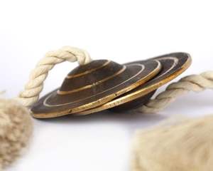 Manjeera en laiton artisanal traditionnel, conçu pour la musique dévotionnelle, les événements culturels et les célébrations de festivals - Product Image 5