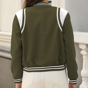 Dernière conception de veste varsity pour femmes, style streetwear, coupe confortable, prix de gros, nouvelle conception respirante. - Product Image 2