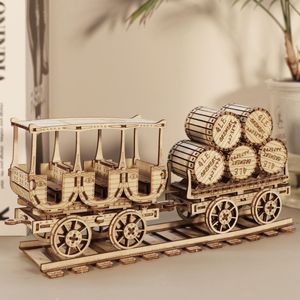 Rompecabezas 3D de Madera, Modelo de Camión de Vino, Kits Educativos para Niños, Juguete para Regalos de Navidad y Cumpleaños, en Caja, Rompecabezas y Juego de Ingenio - Product Image 4