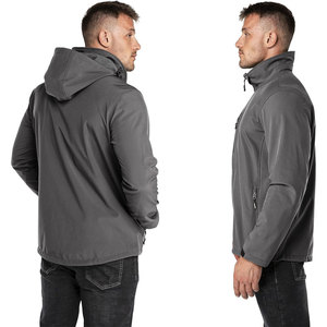 Chaqueta Cortavientos Ligera para Hombre, Ecológica, Transpirable, Impermeable, de Secado Rápido, con Logotipo Frontal en Lona y Capucha, para Invierno - Product Image 2