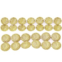 Ceinture en or 14K 18K 24K en gros, ceinture de danse du ventre marocaine, ceinture dorée style Dubaï, accessoire de danse du ventre mode Moyen-Orient
