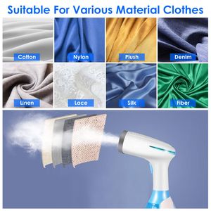 Vaporizador de Ropa Portátil de 1500W, Vaporizador Eléctrico de Viaje con 2 Cepillos para Eliminar Arrugas, Vaporizador de Prendas - Product Image 6