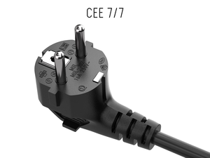Câble d'alimentation SYONG durable 1,5 m EU 2 broches vers IEC 60320 C5, cordon d'alimentation en cuivre nu 0,5 mm pour ordinateurs portables, projecteurs, moniteurs, imprimantes, noir - Product Image 1