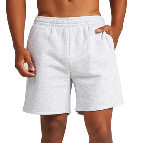 Men's High Quality Heavy Hoodie Shorts <b>Sets</b> Breathable Eco-Friendly Anti-UV Solid Jogger Running Sweat Fleece Pocket Shorts - Product Image 4