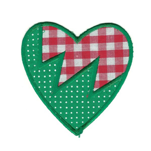 earth Athletic Woven Patches with Heart & Alphabet Designs Eco-Friendly Customized Color & OEM Service - Product Image 5