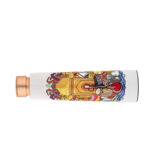 Eco Friendly Handcrafted <b>Copper</b> Water <b>Bottle</b> with Meena Artwork 900ml Reusable <b>Copper</b> <b>Bottle</b> for Home Office Outdoor and Travel - Product Image 2