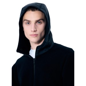 เสื้อฮู้ดซิปแฟชั่นหนานุ่มสำหรับผู้ชาย ผ้าฝ้ายฟลีซ 100% สวมใส่ได้ทั้งชายและหญิง เหมาะสำหรับใส่ลำลอง สตรีทแวร์ แขนยาว - Product Image 3