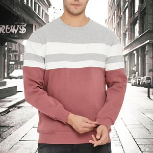 Sweat-shirt pour homme élégant et tendance, uni, multicolores, personnalisez votre propre design, coupe ajustée, sweat-shirt pour homme pour l'hiver - Product Image 3