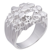 Bague de cocktail en forme de cœur pour femme, sertie de zircone cubique, en argent sterling 925 plaqué, bijoux de fête glamour