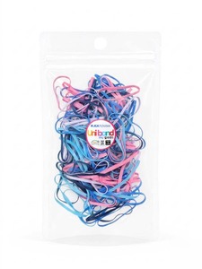 Élastiques à cheveux ronds en TPU Uniband Cooltone, élastiques de haute qualité, écologiques, unisexes, fabriqués en Corée, pour un usage quotidien, emballage en sachet OPP. - Product Image 1