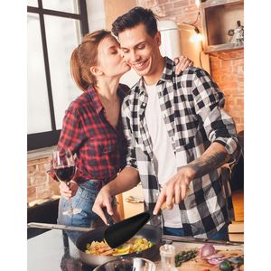 Cucchiaio da Cucina in Silicone Opaco con Manico in Legno, Senza BPA e Robusto per Pentole Antiaderenti, Ottimo Utensile per Servire - Product Image 2