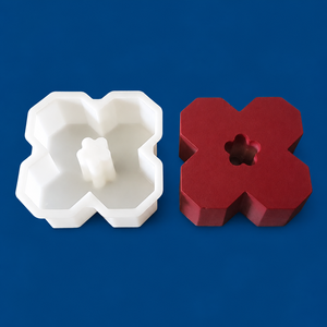 Molde de plástico duradero con forma de flor para pavimentación de césped / para pavimento verde - Product Image 1