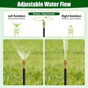 Kit d'irrigation goutte à goutte pour jardin avec buses de brumisation flexibles à 360 degrés, système d'arrosage automatique de pelouse en PVC, tuyau en PVC - Product Image 5