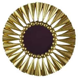 Espejo de Pared Metálico Exclusivo de Primera Calidad, Espejo Decorativo Hecho a Mano por Diseñadores para el Hogar, Sala de Estar y Uso Interior - Product Image 3