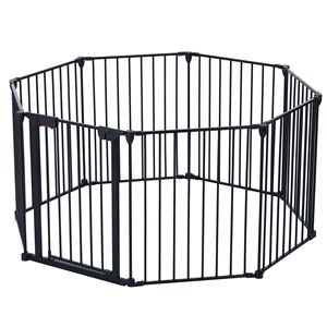 Cancelletto di Sicurezza Regolabile in Schiuma a 8 Pannelli, Recinzione per Giardino, Porta in Metallo, Recinzione per Caminetto, Recinzione per Albero di Natale, Cancello per Scale di Casa - Product Image 2