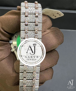 Montre mécanique en acier inoxydable avec incrustation de diamants, bracelet de 20 mm, cadran rond analogique, cadeau de luxe pour femmes - Product Image 3