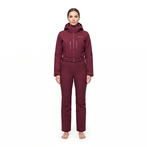 Traje de esquí impermeable para mujer, ropa de invierno gruesa, cálida y resistente al viento, ropa deportiva para exteriores con cremallera única - Product Image 1