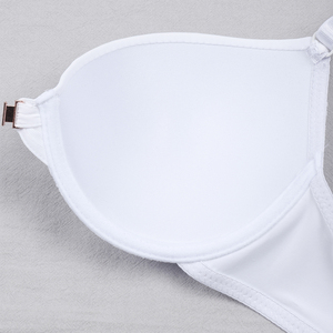 Soutien-gorge push-up avec armatures et rembourrage, fermeture frontale plongeante, combinaison dentelle, soutien-gorge dos nageur avec maintien - Product Image 5