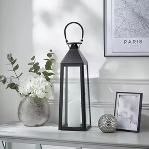 Golden <b>Brass</b> <b>Lantern</b> Candle Holder Set for Home Decoration Indoor Outdoor Use Durable Metal Design - Product Image 6