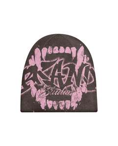 Custom Brand Beanie Black Acrylic Street Style Letter Print Unisex <b>Winter</b> Hat 56-58CM Women <b>Men</b> Lightweight Sparkly Slouchy <b>Cap</b> - Product Image 6