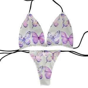 2026 Latest Custom New High Quality Breathable Beach Wear Sublimation Print Sexy Women's Swim Suit <b>Set</b> <b>Bikini</b> - Product Image 1