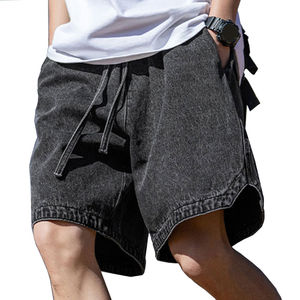 Pantalones Cortos de Lona de Poliéster y Algodón Personalizados para Hombre, Estilo Vintage, Lavado Ácido, Secado Rápido, Cierre con Cordón, para Entrenamiento - Product Image 2