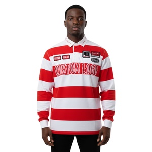 Camisas Polo de Manga Larga con Logotipo Bordado Personalizado al por Mayor para Hombre, Camisas Polo de Manga Larga 2026 - Product Image 1