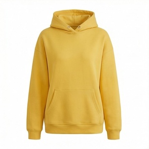 Sudadera con Capucha Extra Grande para Mujer, Diseño Liso Personalizado, Hombros Caídos, Mangas Largas, Prenda Cómoda, Estilo Urbano Moderno - Product Image 1