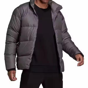 Blouson matelassé brillant surdimensionné pour homme, modèle 2025, personnalisé, à capuche, en duvet épais, de créateur - Product Image 2