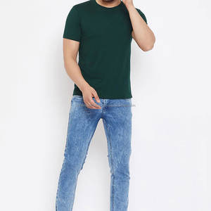 T-shirts de sport col rond pour hommes en gros – Personnalisables, tendance estivale, en tissu tricoté pour l'extérieur – Vente chaude - Product Image 4