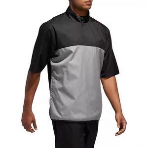 Chaqueta personalizada de manga corta con cremallera 1/4 para hombre, jersey de golf para lluvia, resistente al agua, cortavientos de talla grande, la mejor chaqueta transpirable Anorak - Product Image 3
