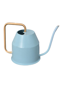 <b>Light</b> Blue Metal <b>Watering</b> <b>Can</b> with Gold Handle Modern Decorative Plant with Long Spout for Indoor Plants Garden Patio Home Use - Product Image 5