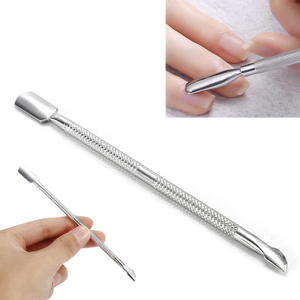 Pousse-cuticules double embout en acier inoxydable pour manucure et soin des cuticules, vente en gros, ensemble de manucure en acier inoxydable incluant un outil pour cuticules - Product Image 6