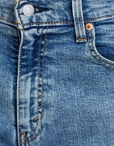 Jean slim homme sur mesure, taille mi-haute, imperméable, 100 % coton denim, coupe droite, blanc délavé, grandes tailles - Product Image 4