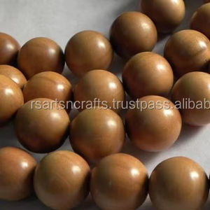Perles de prière en bois de santal originales de 12 mm, vente en gros de perles en bois de santal, perles en bois - Product Image 2