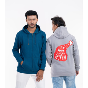 Sudadera con capucha negra con cremallera y bolsillo lateral, tejido polar transpirable de alta calidad para hombre, sudadera cómoda para el invierno. - Product Image 6