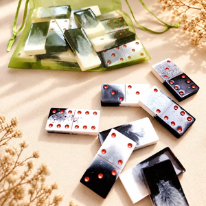 Handmade Resin <b>Domino</b> <b>Set</b> Luxury <b>Dominoes</b> <b>set</b> - Product Image 6