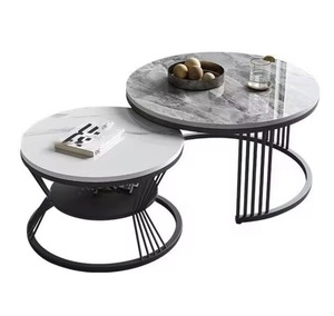Mesa de Centro Plegable Portátil de Metal de Lujo, Diseño Moderno, para Sala de Estar, Decoración del Hogar, Unicorn Handicrafts - Product Image 2