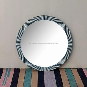 Miroir indien exquis avec incrustation d'os, style design moderne pour vanité, salle de bain ou entrée, le plus demandé pour l'exportation - Product Image 1