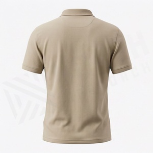 Vente en gros de polos pour hommes sur mesure avec logo imprimé, nouveau design, couleur unie, tissu tricoté, fabriqué au Pakistan - Product Image 2