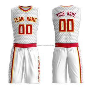 Uniforme de baloncesto de poliéster 100% de alta calidad, conjunto Unisex totalmente personalizable para deportes de verano, transpirable con impresión de logotipo - Product Image 6