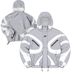 Chaqueta con Capucha de Nylon/Algodón Grueso para Hombre, Diseño Urbano de Diseñador, Paneles Personalizados, Aerografía y Otros Diseños, Proveedor OEM - Product Image 1