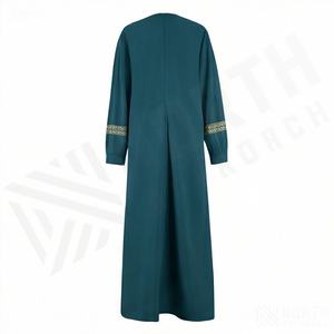 2025 OEM Kimono Outwear Abaya High Stretch Soft Thicker Polyester Fabric Muslim Women V Neck Long Sleeve Party Ramadan Wedding - Product Image 2