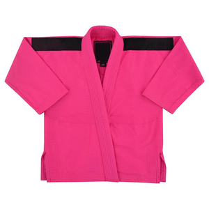 PMA Unisex cinturón blanco Judo Karate Gi Kids Weave Jiu Jitsu traje de entrenamiento en rosa para Artes Marciales incluyendo Taekwondo - Product Image 2