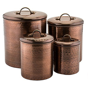 Modern Silver Metal Moisture-proof Food <b>Canisters</b> Classic Design Flip Top Lids for Pantry Storage Available Wholesale Prices. - Product Image 3
