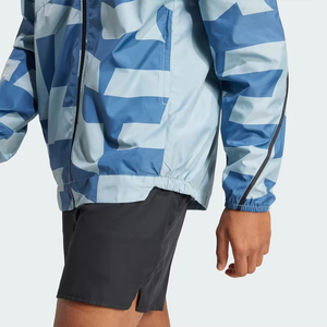 Veste coupe-vent pour homme, motif design, ultra légère, résistante au vent, veste zippée pour entraînement en plein air, vêtements de sport personnalisés, vente en gros - Product Image 5