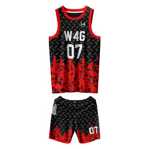 Customized Breathable Mesh Moisture Wicking High Quality Men's Sublimated Sleeveless Reversible Basketball Uniform Set - Product Image 5